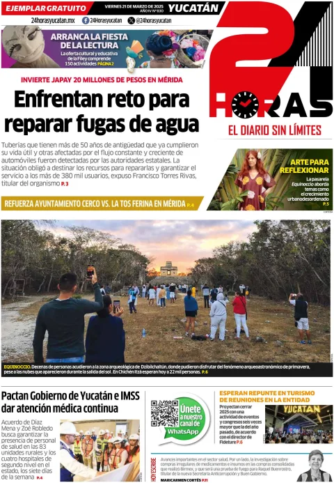 Portada de 24 Horas Yucatan