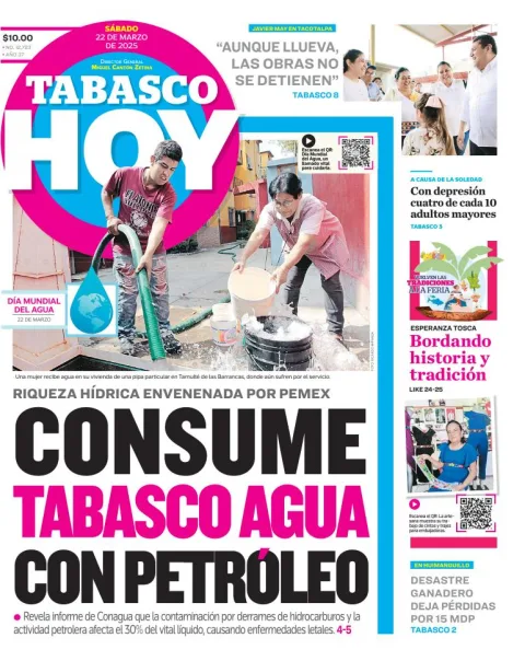 Portada de Tabasco Hoy