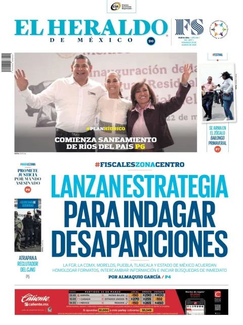 Portada de El Heraldo de Mexico