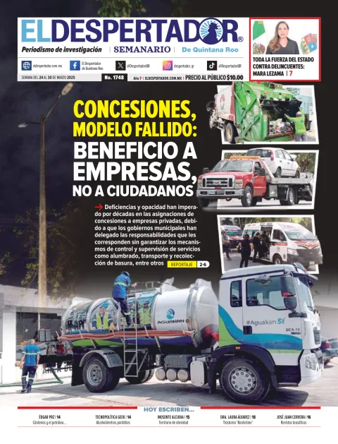 Portada de El Despertador de Quintana Roo