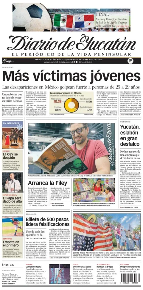 Portada de Diario de Yucatán