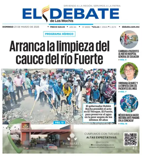 Portada de El Debate de los Mochis