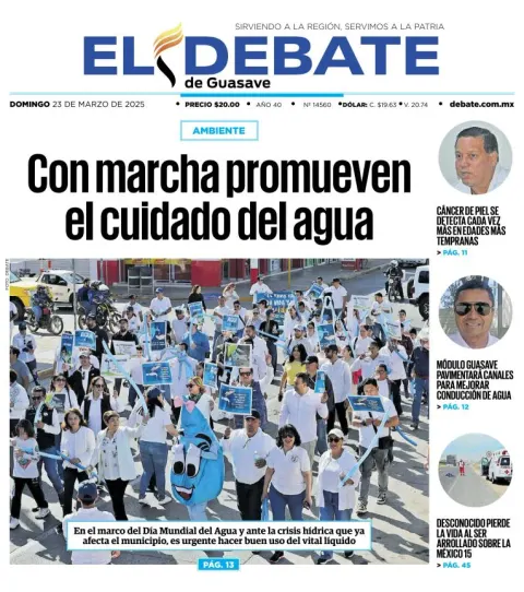 Portada de El Debate de Guasave