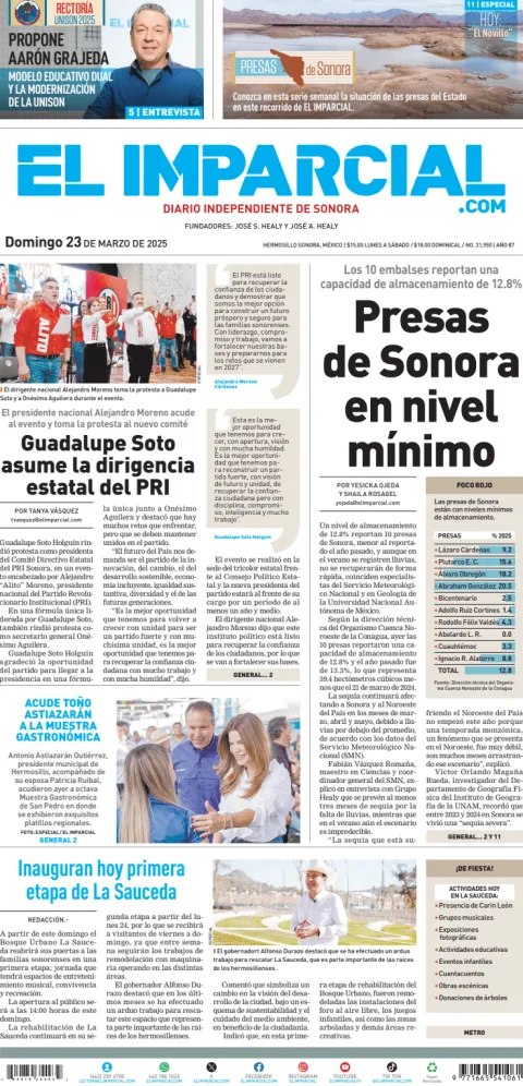 Portada de El Imparcial