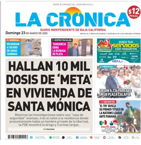 Portada de La Cronica