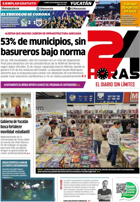 Portada de 24 Horas Yucatan