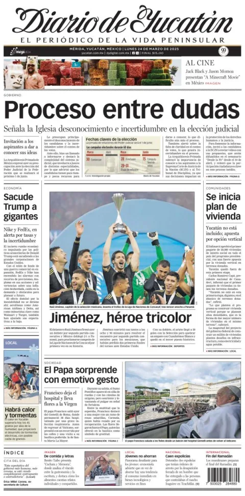Portada de Diario de Yucatán