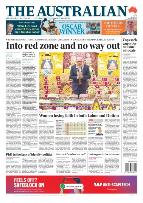 Portada de The Australian