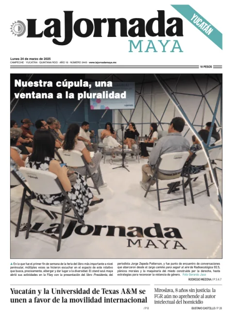 Portada de La Jornada Maya Yucatán del lunes, 24 de marzo de 2025