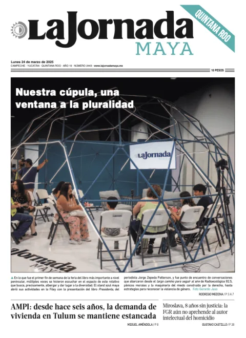 Portada de La Jornada Maya Quintana Roo del lunes, 24 de marzo de 2025