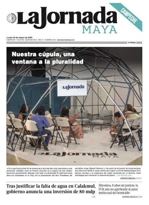 Portada de La Jornada Maya Campeche del lunes, 24 de marzo de 2025