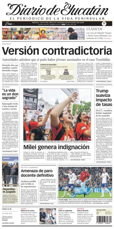 Portada de Diario de Yucatán