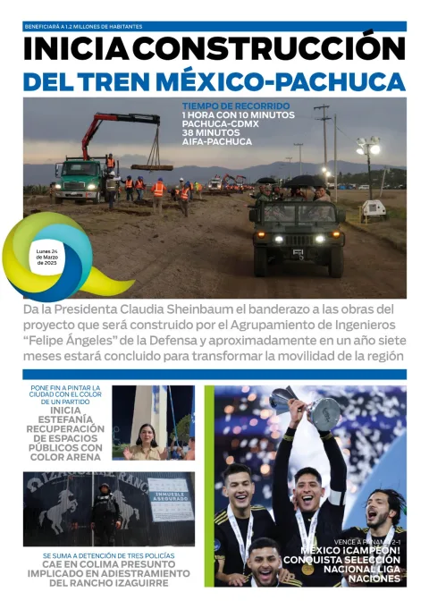 Portada de El Quintana Roo (contraportada) del lunes, 24 de marzo de 2025