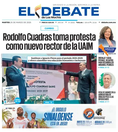 Portada de El Debate de los Mochis