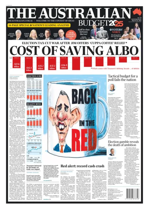 Portada de The Australian