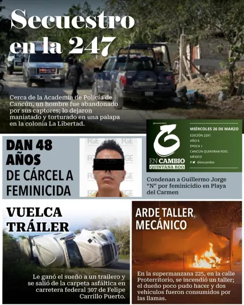Portada de En Cambio - Quintana Roo (contraportada)