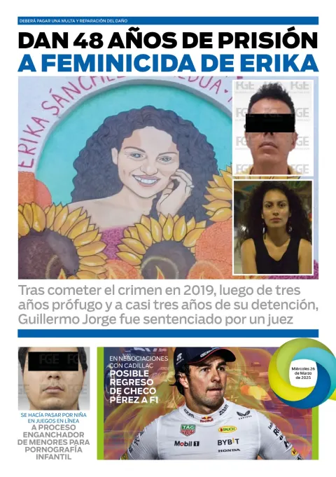 Portada de El Quintana Roo (contraportada) del miércoles, 26 de marzo de 2025