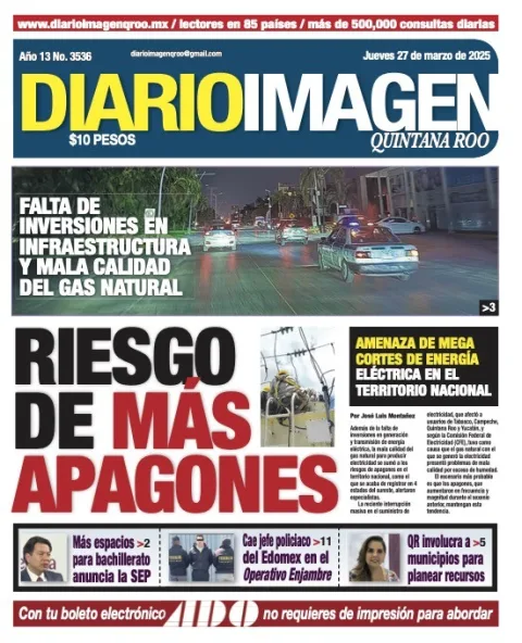 Portada de Diario Imagen Quintana Roo