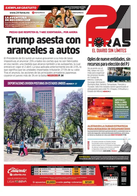 Portada de 24 Horas