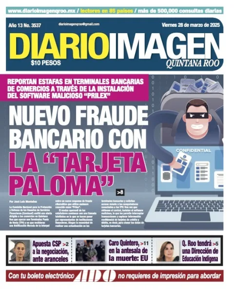Portada de Diario Imagen Quintana Roo