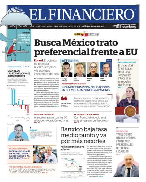 Portada de El Financiero