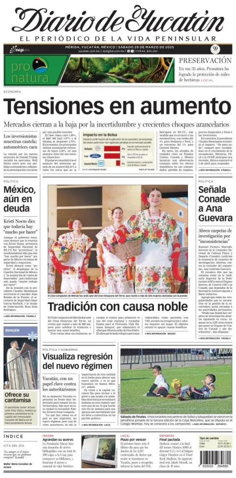 Portada de Diario de Yucatán
