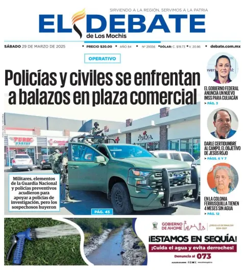 Portada de El Debate de los Mochis