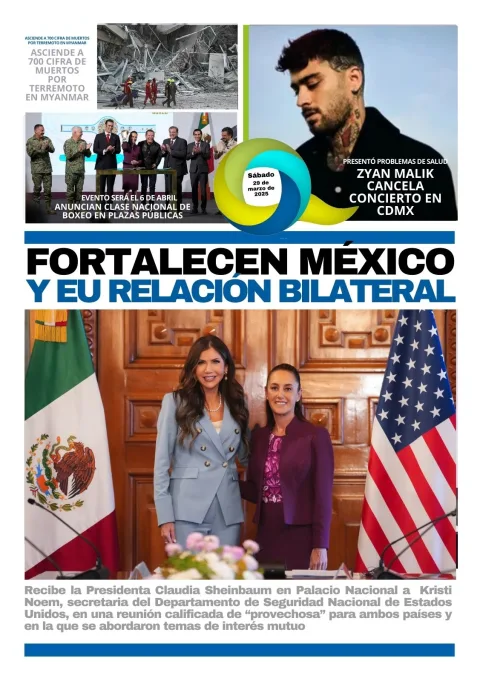 Portada de El Quintana Roo (contraportada) del sábado, 29 de marzo de 2025