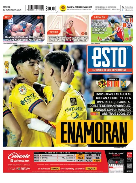 Portada de Esto del domingo, 30 de marzo de 2025
