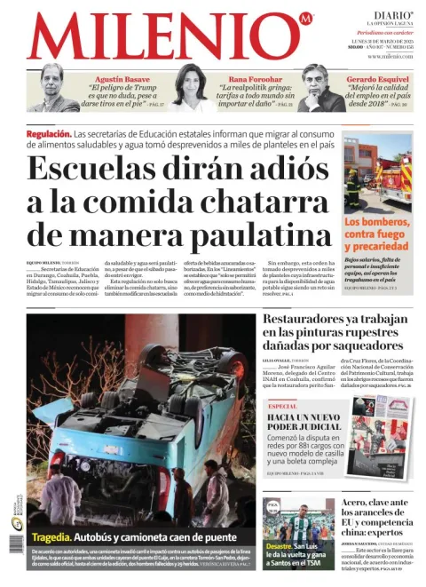 Portada de Milenio Laguna del lunes, 31 de marzo de 2025