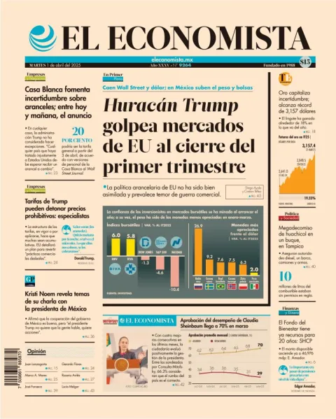 Portada de El Economista