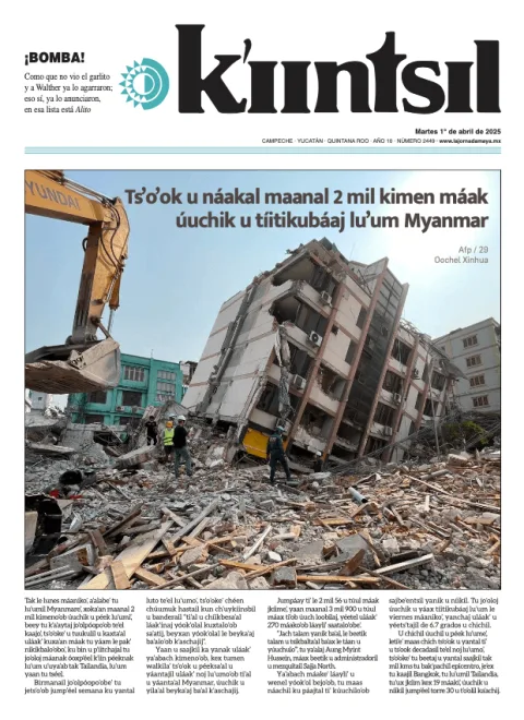 Portada de La Jornada - Kiintsil del martes, 1 de abril de 2025