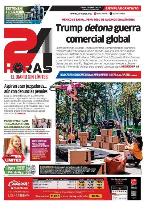 Portada de 24 Horas