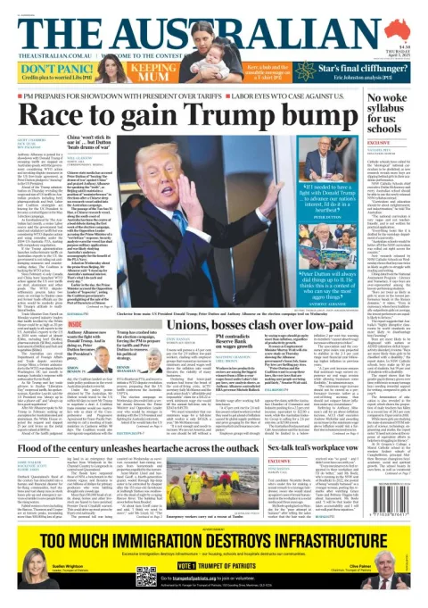 Portada de The Australian