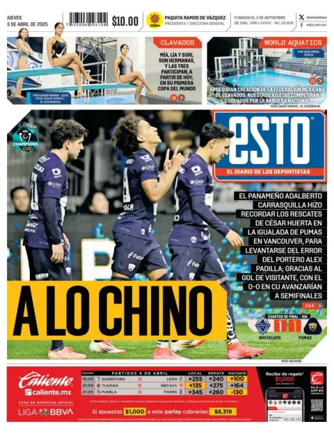 Portada de Esto del jueves, 3 de abril de 2025