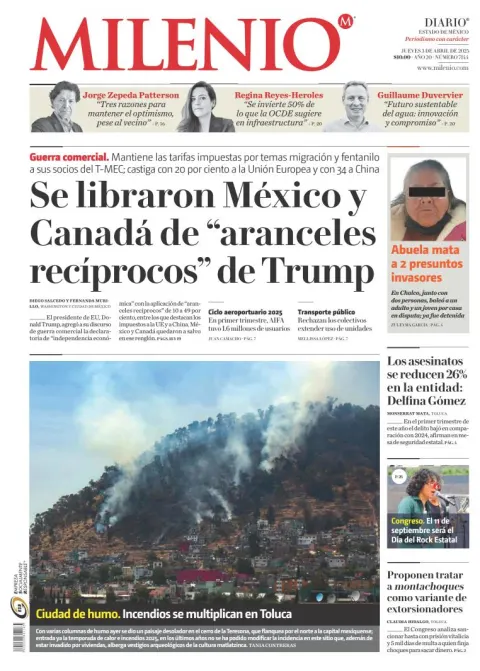 Portada de Milenio Edo de Mexico