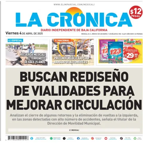 Portada de La Cronica