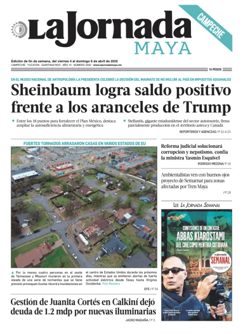 Portada de La Jornada Maya Campeche