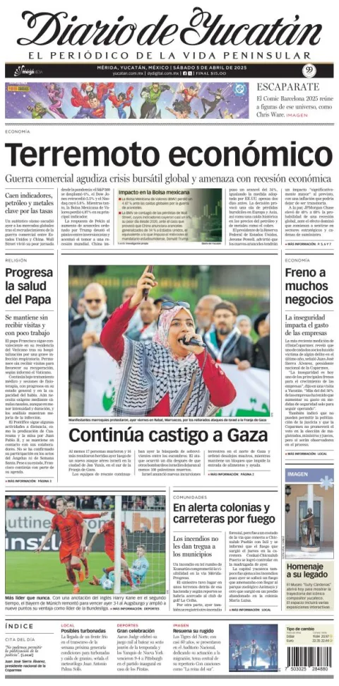 Portada de Diario de Yucatán