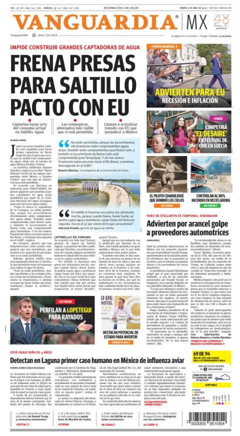 Portada de Vanguardia