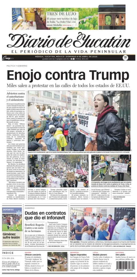 Portada de Diario de Yucatán