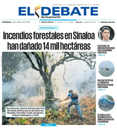 Portada de El Debate de Guamuchil