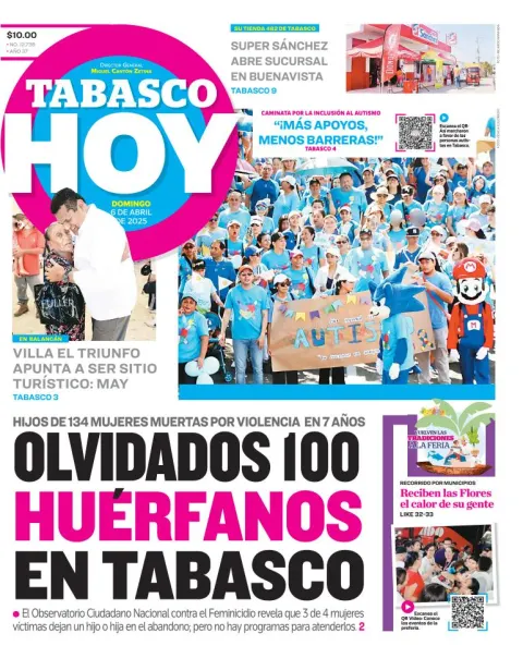 Portada de Tabasco Hoy