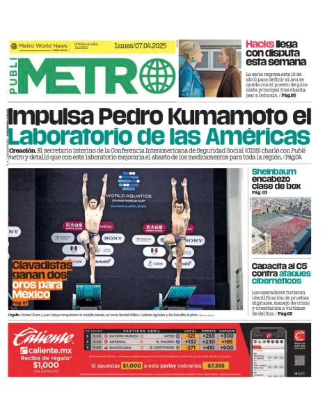 Portada de Publimetro Guadalajara
