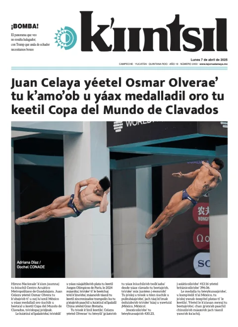 Portada de La Jornada - Kiintsil del lunes, 7 de abril de 2025