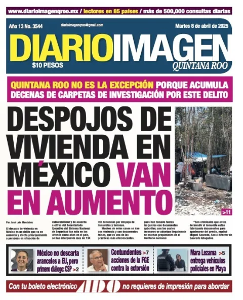 Portada de Diario Imagen Quintana Roo