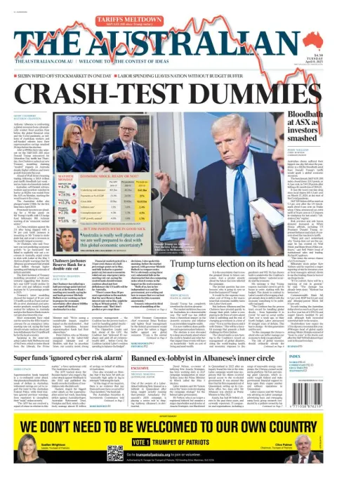 Portada de The Australian