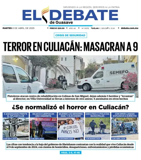 Portada de El Debate de Guasave