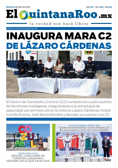 Portada de El Quintana Roo (portada)
