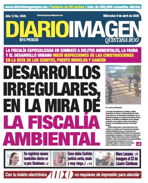 Portada de Diario Imagen Quintana Roo